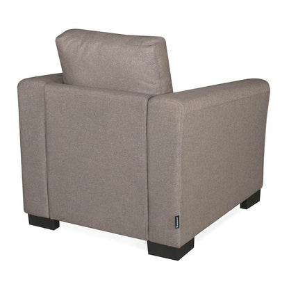 Nilkamal Array 1 Seater Mike Arm Sofa (Light Brown)
