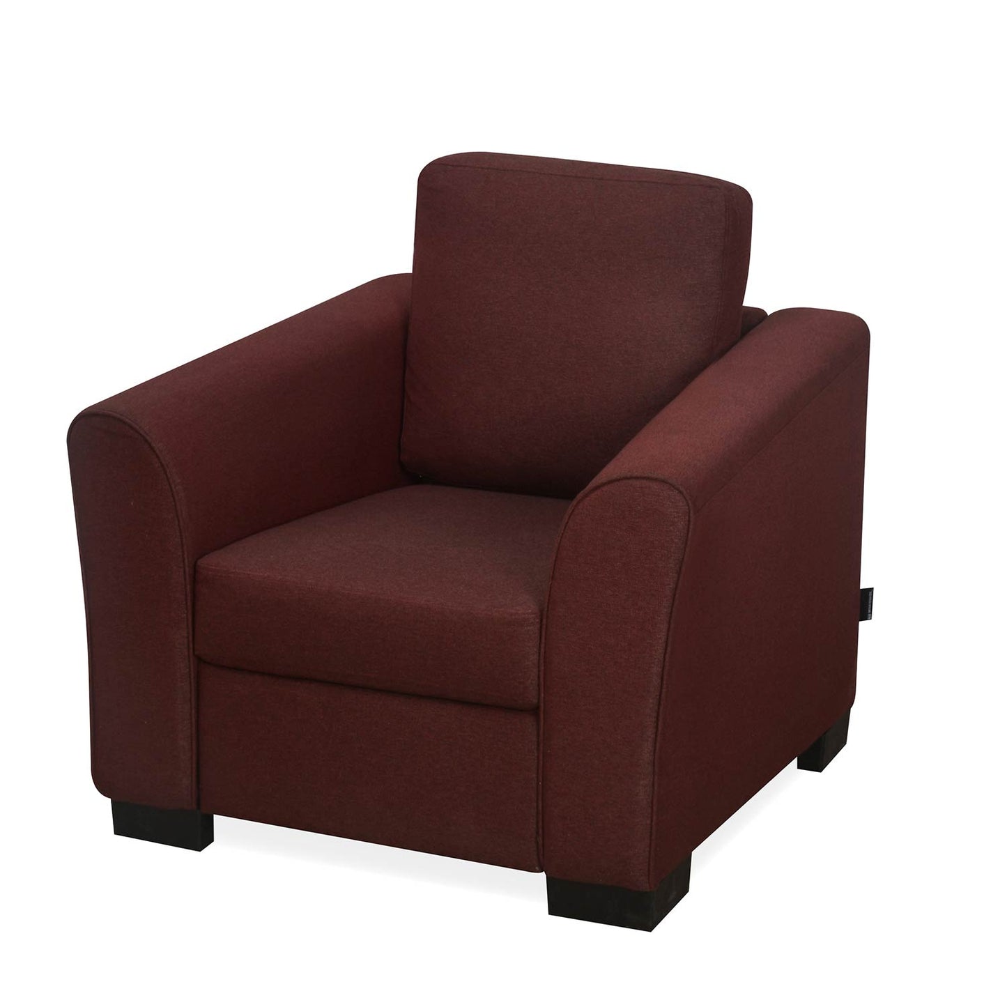 Nilkamal Array 1 Seater Mike Arm Sofa (Maroon)