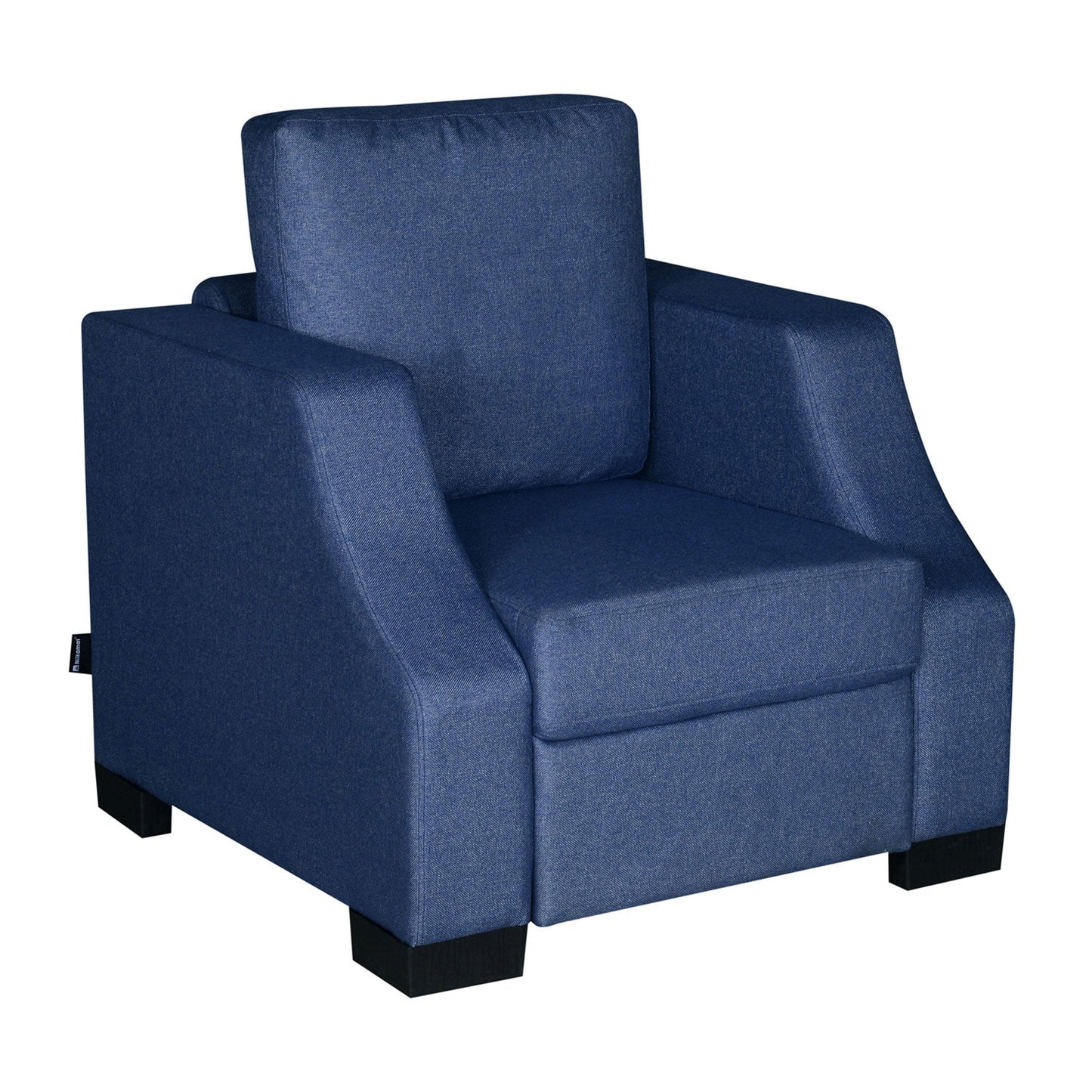 Nilkamal Array 1 Seater Rick Arm Sofa (Blue)