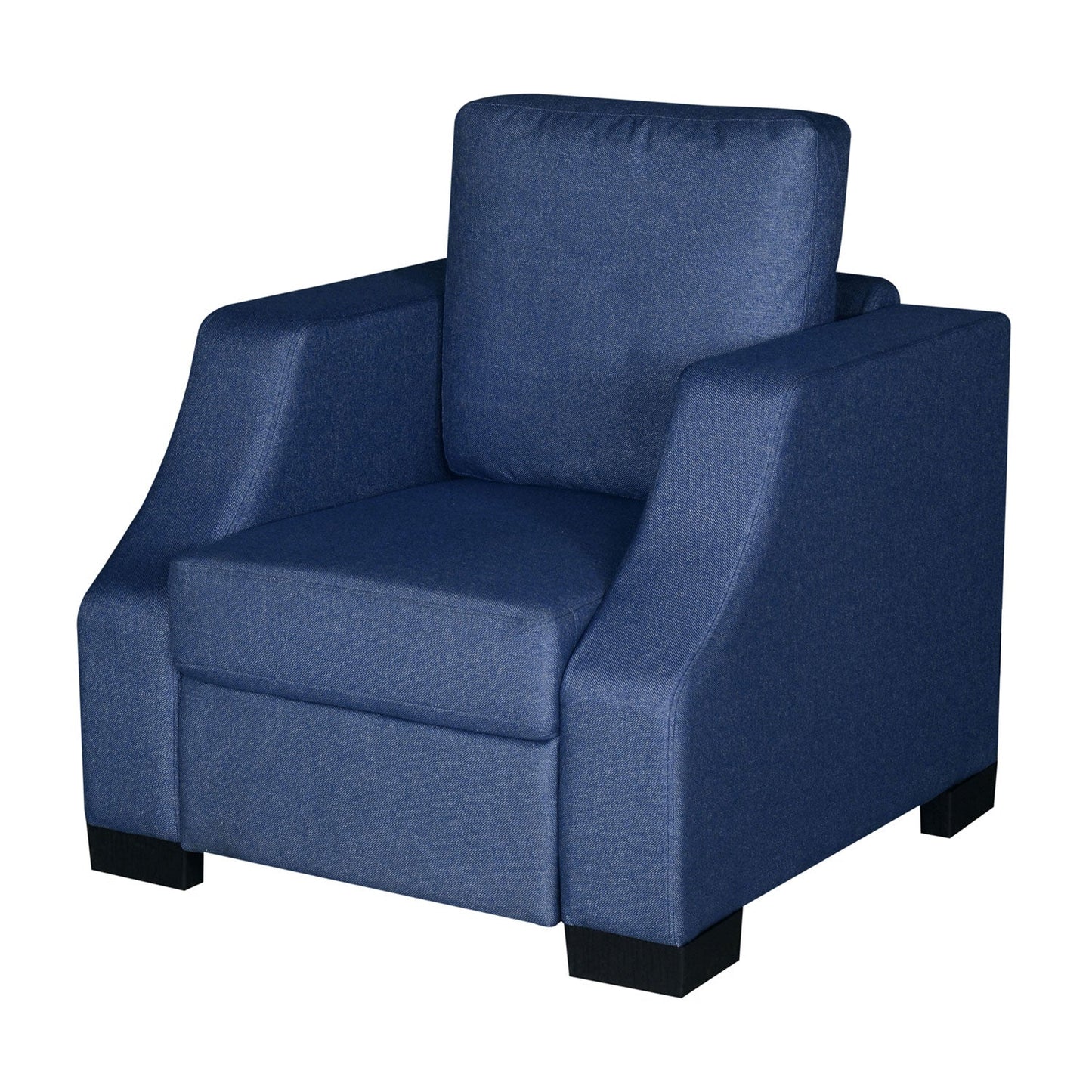 Nilkamal Array 1 Seater Rick Arm Sofa (Blue)