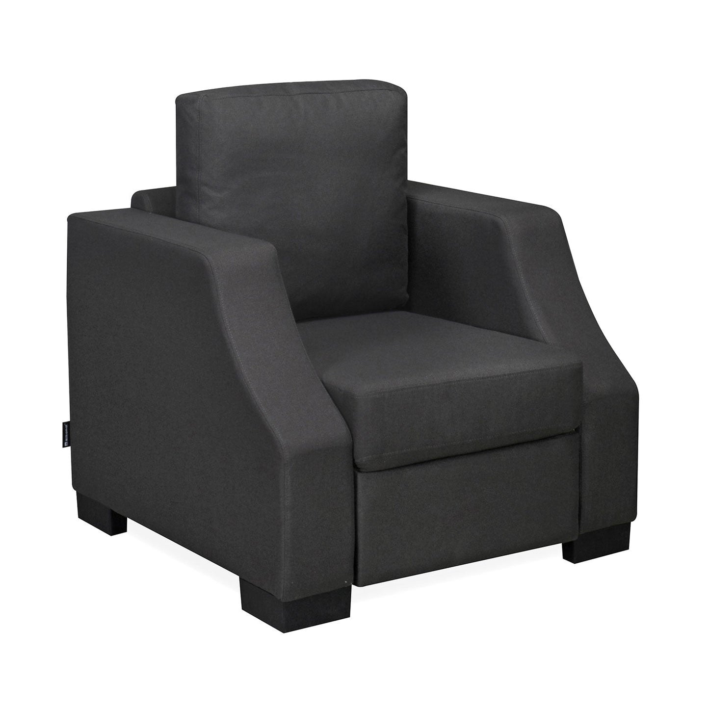 Nilkamal Array 1 Seater Rick Arm Sofa (Dark Grey)