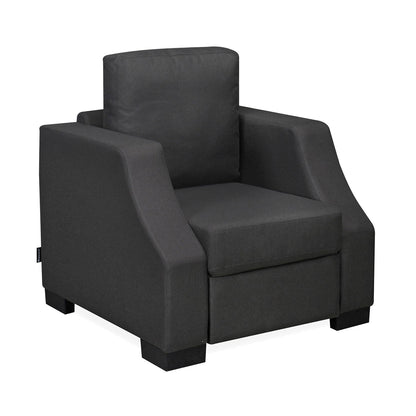 Nilkamal Array 1 Seater Rick Arm Sofa (Dark Grey)