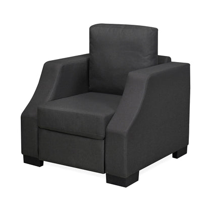 Nilkamal Array 1 Seater Rick Arm Sofa (Dark Grey)