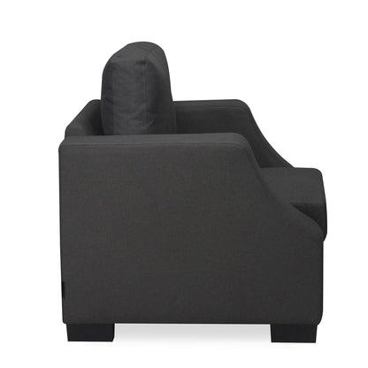 Nilkamal Array 1 Seater Rick Arm Sofa (Dark Grey)