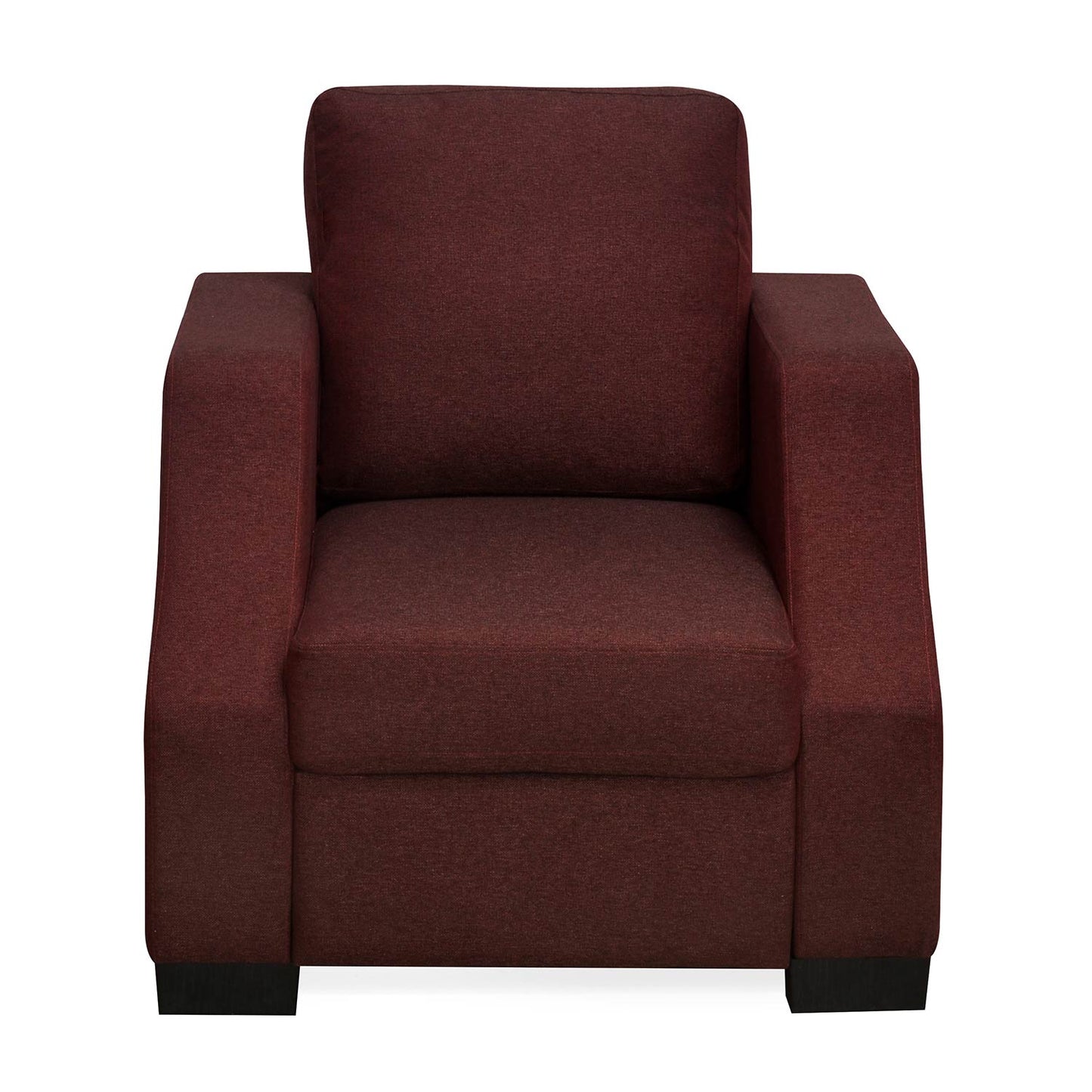 Nilkamal Array 1 Seater Rick Arm Sofa (Maroon)