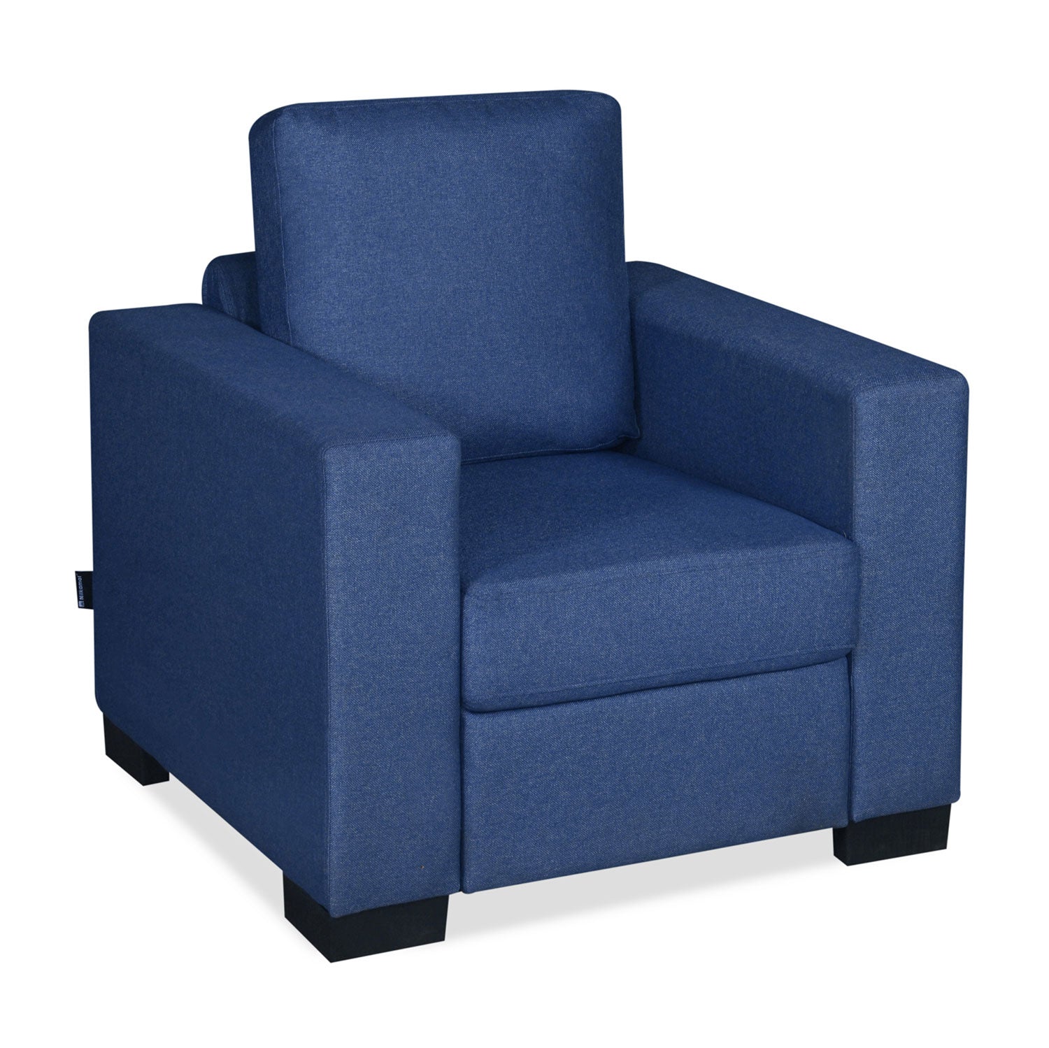 Nilkamal Array 1 Seater Ron Arm Sofa (Blue)