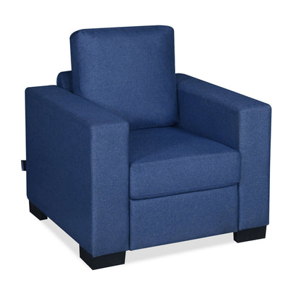 Nilkamal Array 1 Seater Ron Arm Sofa (Blue)