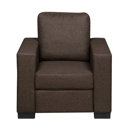 Nilkamal Array 1 Seater Ron Arm Sofa (Dark Brown)