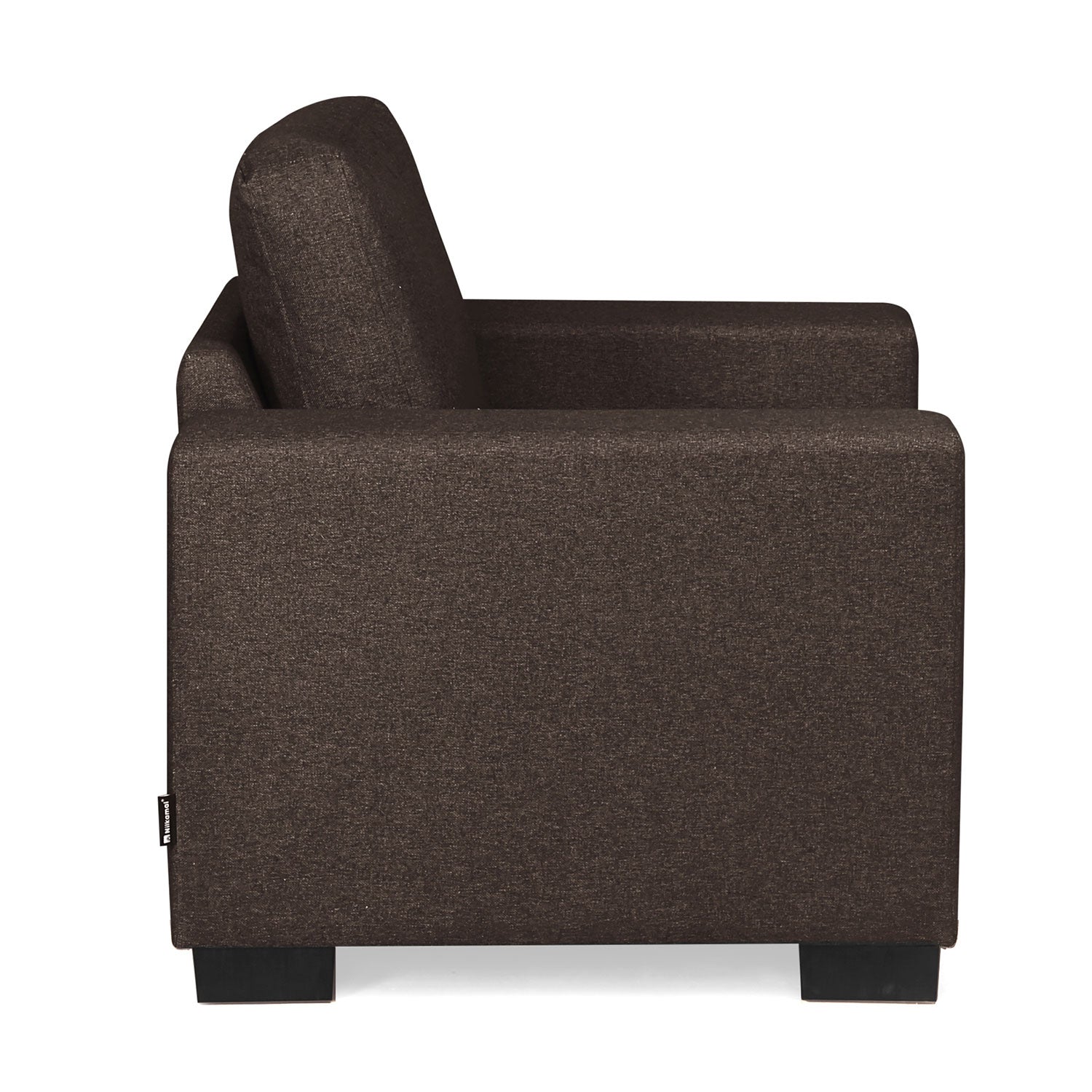 Nilkamal Array 1 Seater Ron Arm Sofa (Dark Brown)