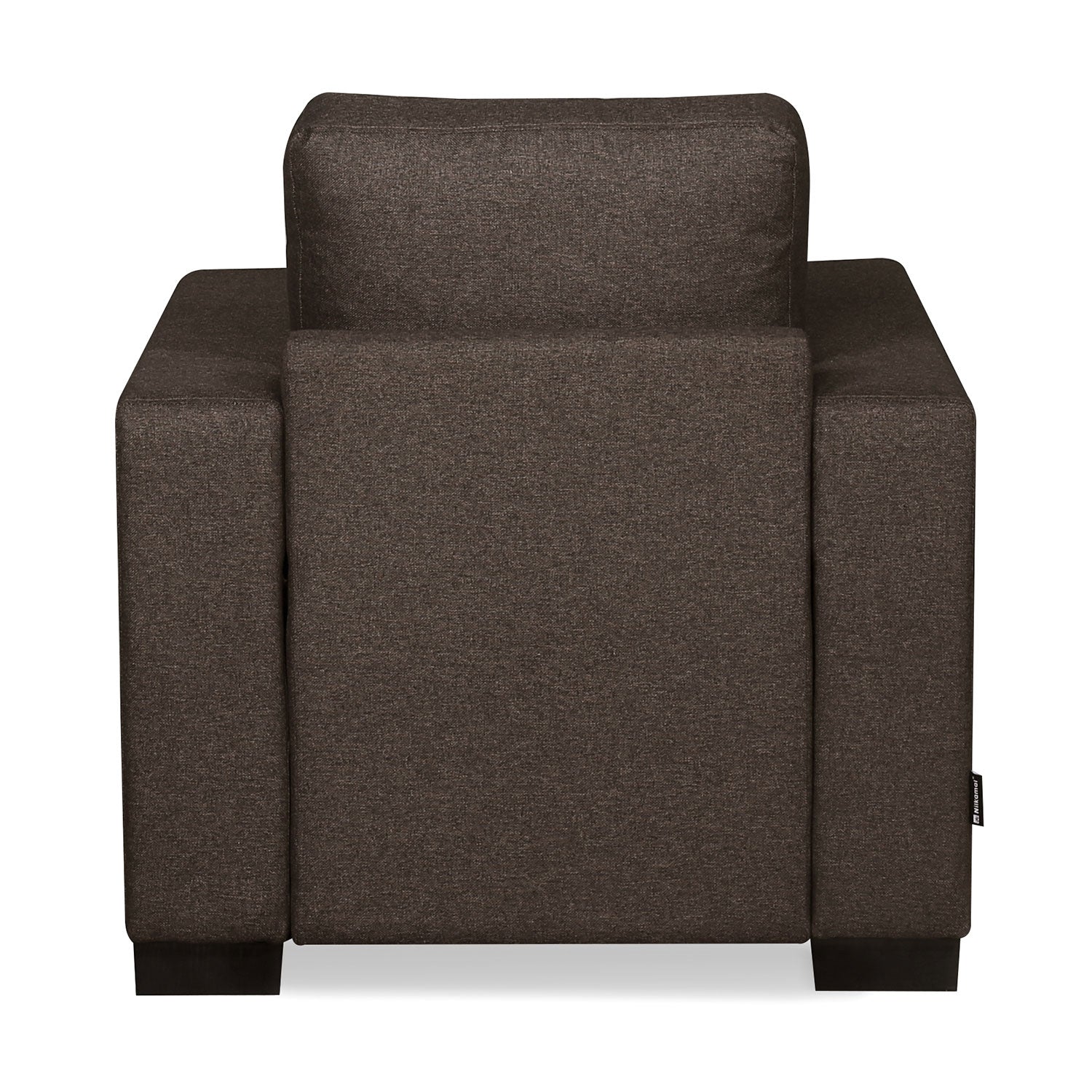 Nilkamal Array 1 Seater Ron Arm Sofa (Dark Brown)