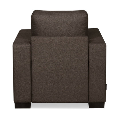 Nilkamal Array 1 Seater Ron Arm Sofa (Dark Brown)