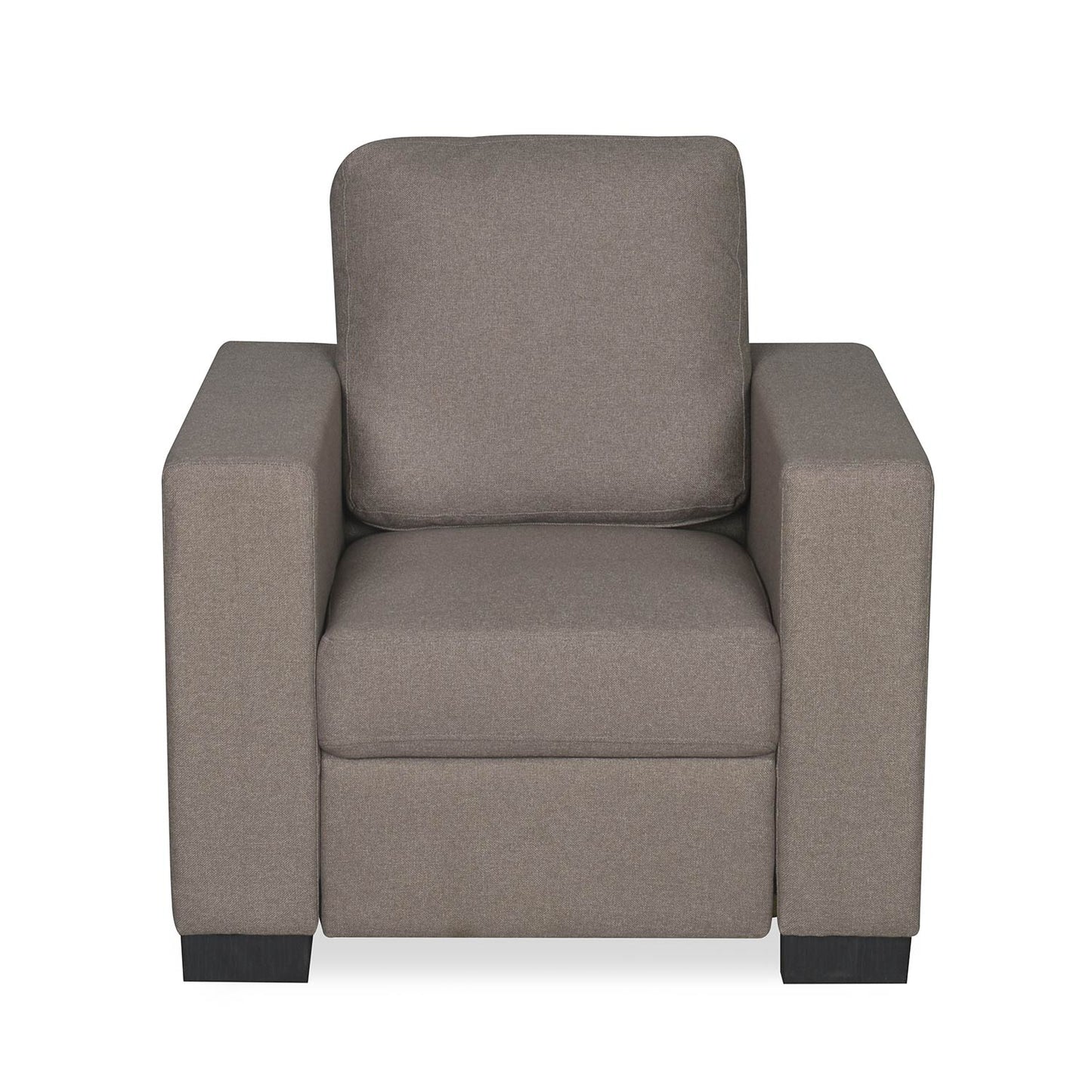 Nilkamal Array 1 Seater Ron Arm Sofa (Light Brown)