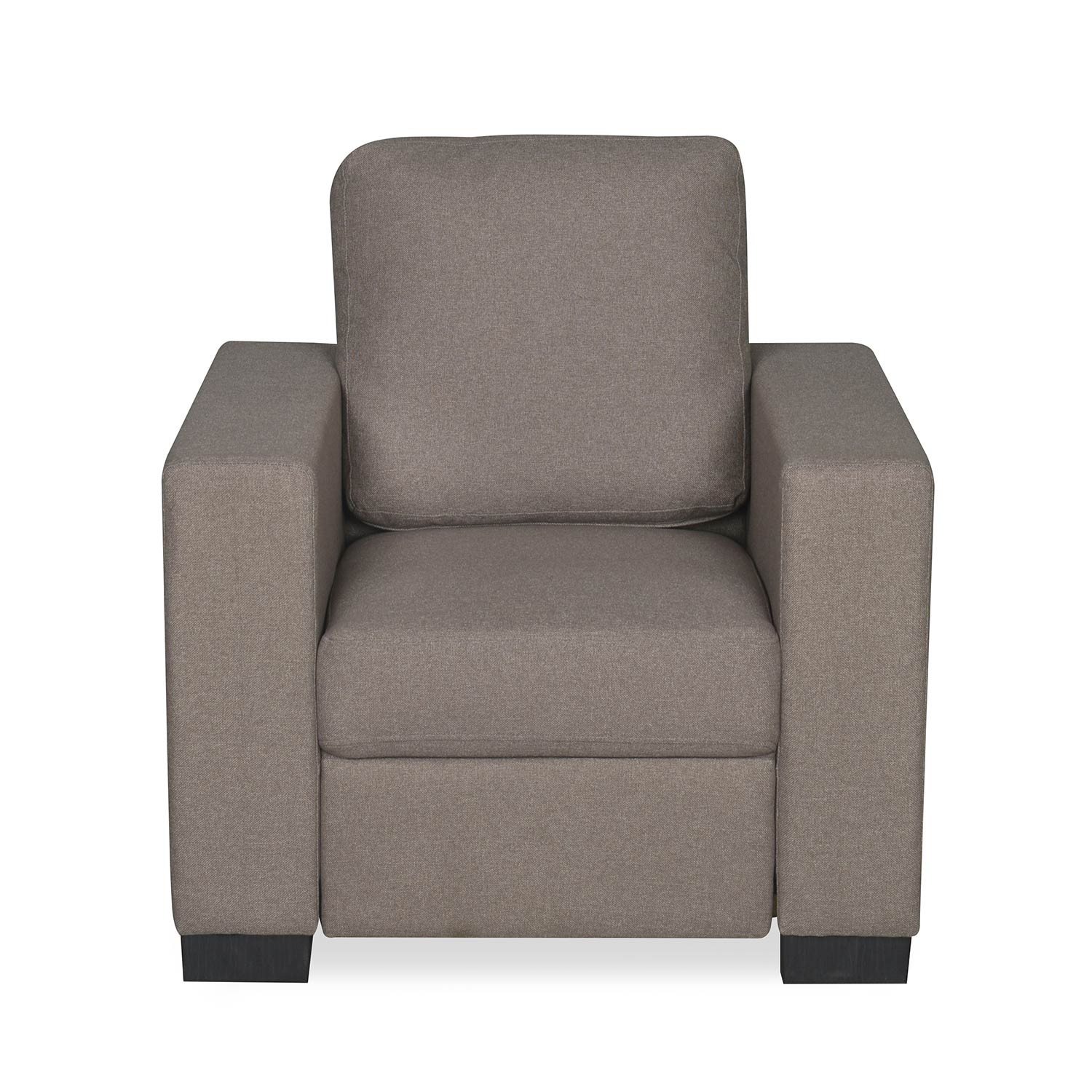 Nilkamal Array 1 Seater Ron Arm Sofa (Light Brown)