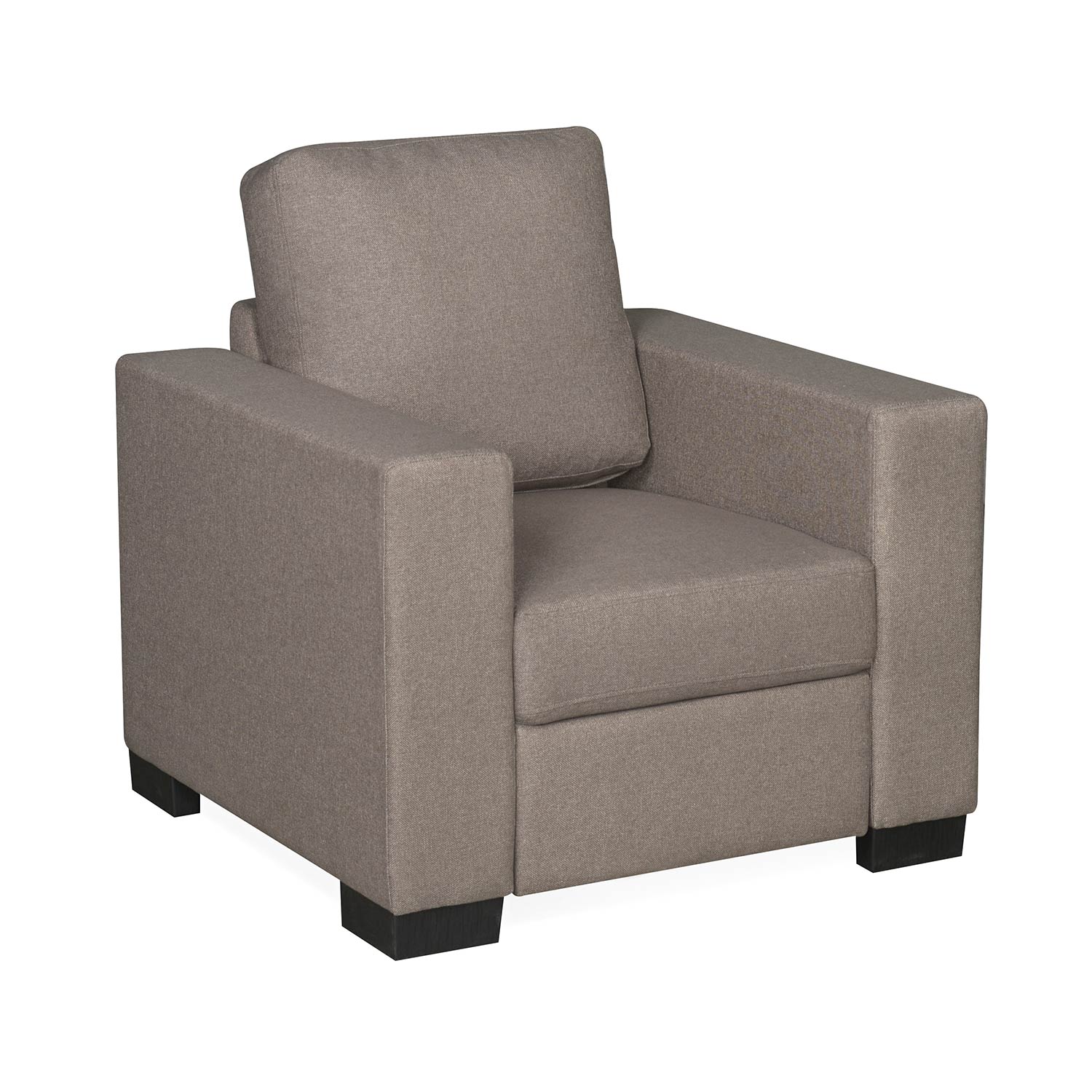 Nilkamal Array 1 Seater Ron Arm Sofa (Light Brown)