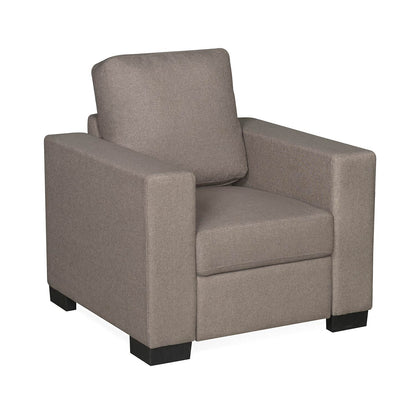 Nilkamal Array 1 Seater Ron Arm Sofa (Light Brown)
