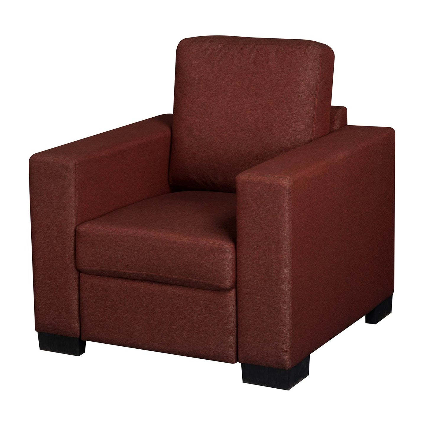 Nilkamal Array 1 Seater Ron Arm Sofa (Maroon)