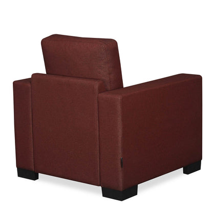 Nilkamal Array 1 Seater Ron Arm Sofa (Maroon)