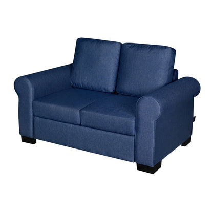 Nilkamal Array 2 Seater Bill Arm Sofa (Blue)