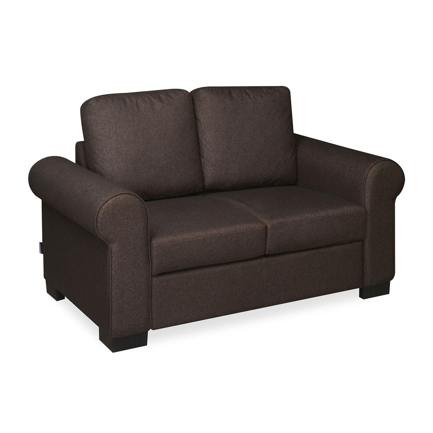 Nilkamal Array 2 Seater Bill Arm Sofa (Dark Brown)