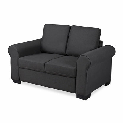 Nilkamal Array 2 Seater Bill Arm Sofa (Dark Grey)