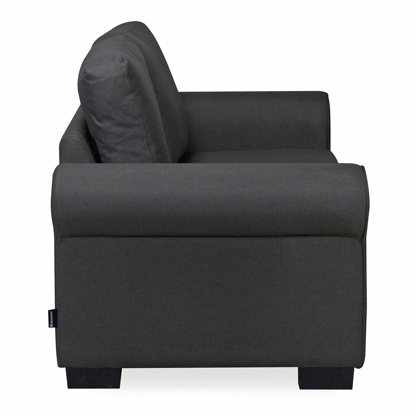 Nilkamal Array 2 Seater Bill Arm Sofa (Dark Grey)