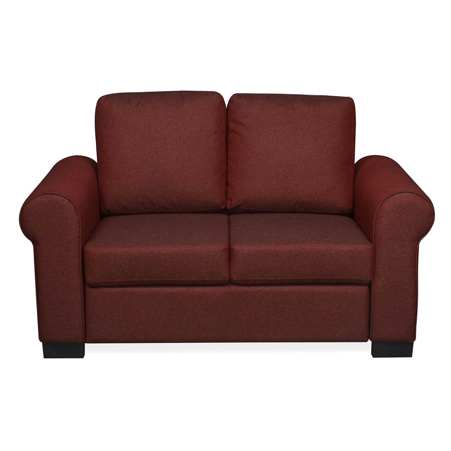 Nilkamal Array 2 Seater Bill Arm Sofa (Maroon)