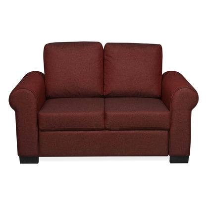 Nilkamal Array 2 Seater Bill Arm Sofa (Maroon)