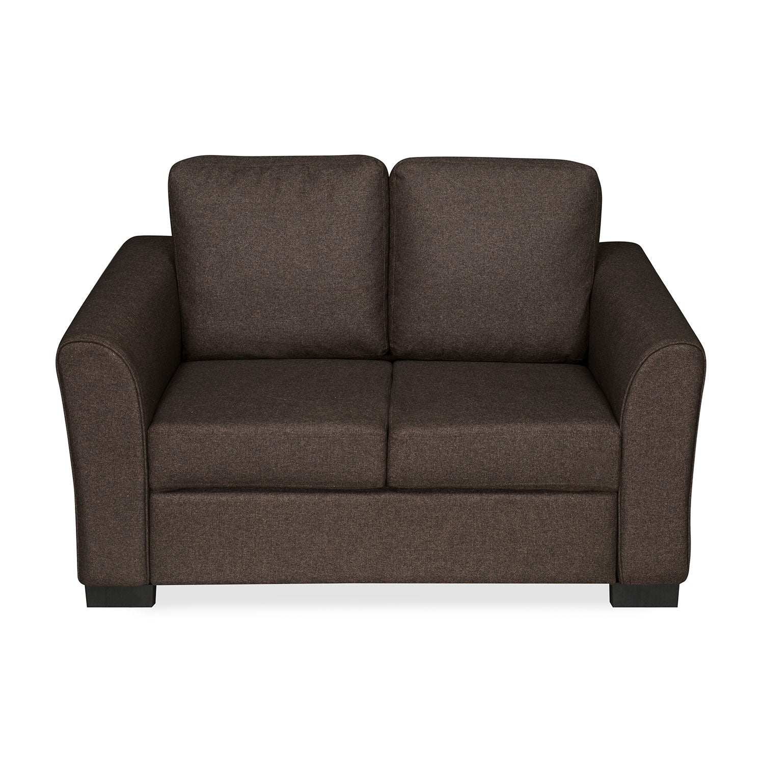 Nilkamal Array 2 Seater Mike Arm Sofa (Dark Brown)