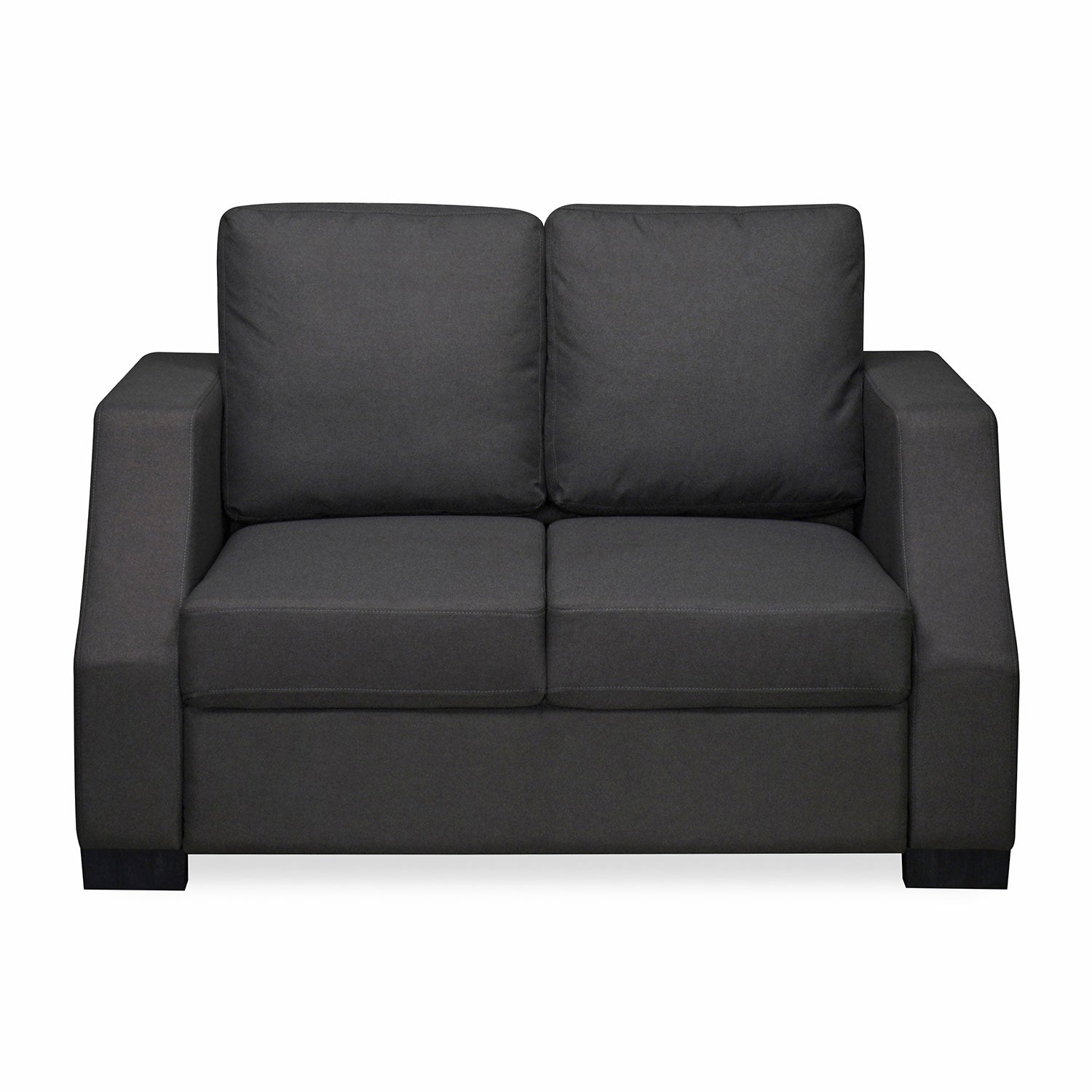 Nilkamal Array 2 Seater Rick Arm Sofa (Dark Grey)