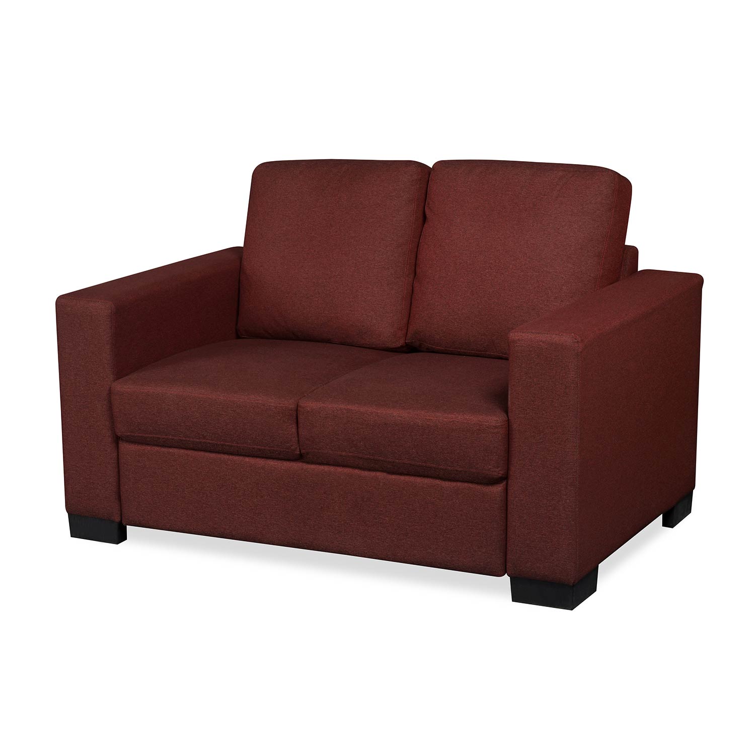 Nilkamal Array 2 Seater Ron Arm Sofa (Maroon)