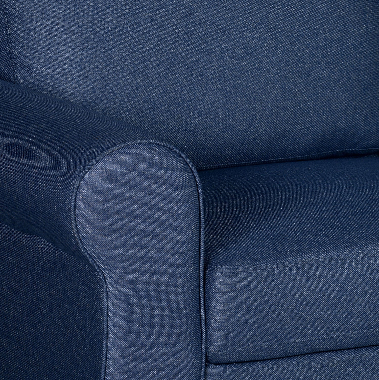 Nilkamal Array 3 Seater Bill Arm Sofa (Blue)