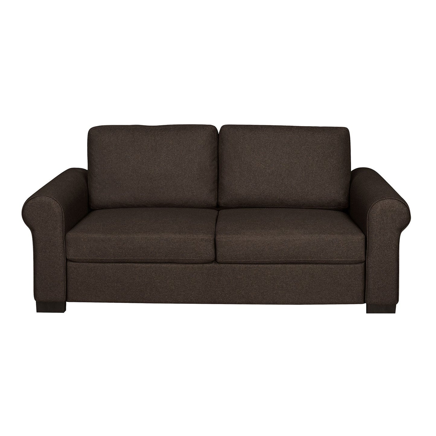 Nilkamal Array 3 Seater Bill Arm Sofa (Dark Brown)