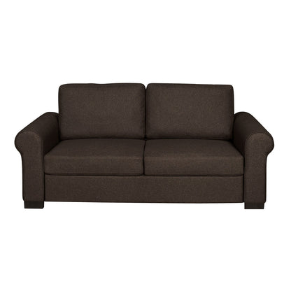 Nilkamal Array 3 Seater Bill Arm Sofa (Dark Brown)