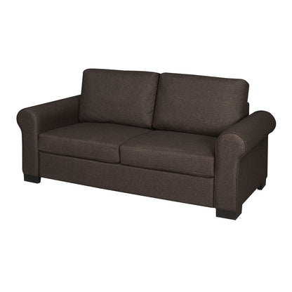 Nilkamal Array 3 Seater Bill Arm Sofa (Dark Brown)
