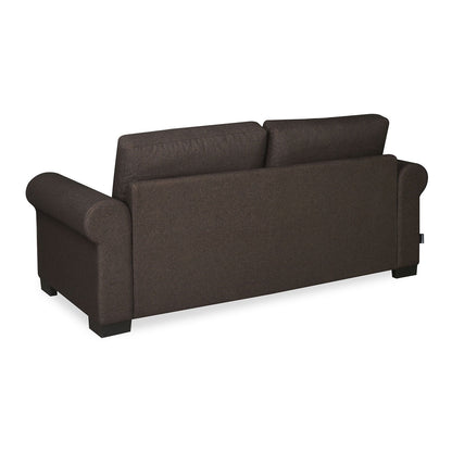 Nilkamal Array 3 Seater Bill Arm Sofa (Dark Brown)