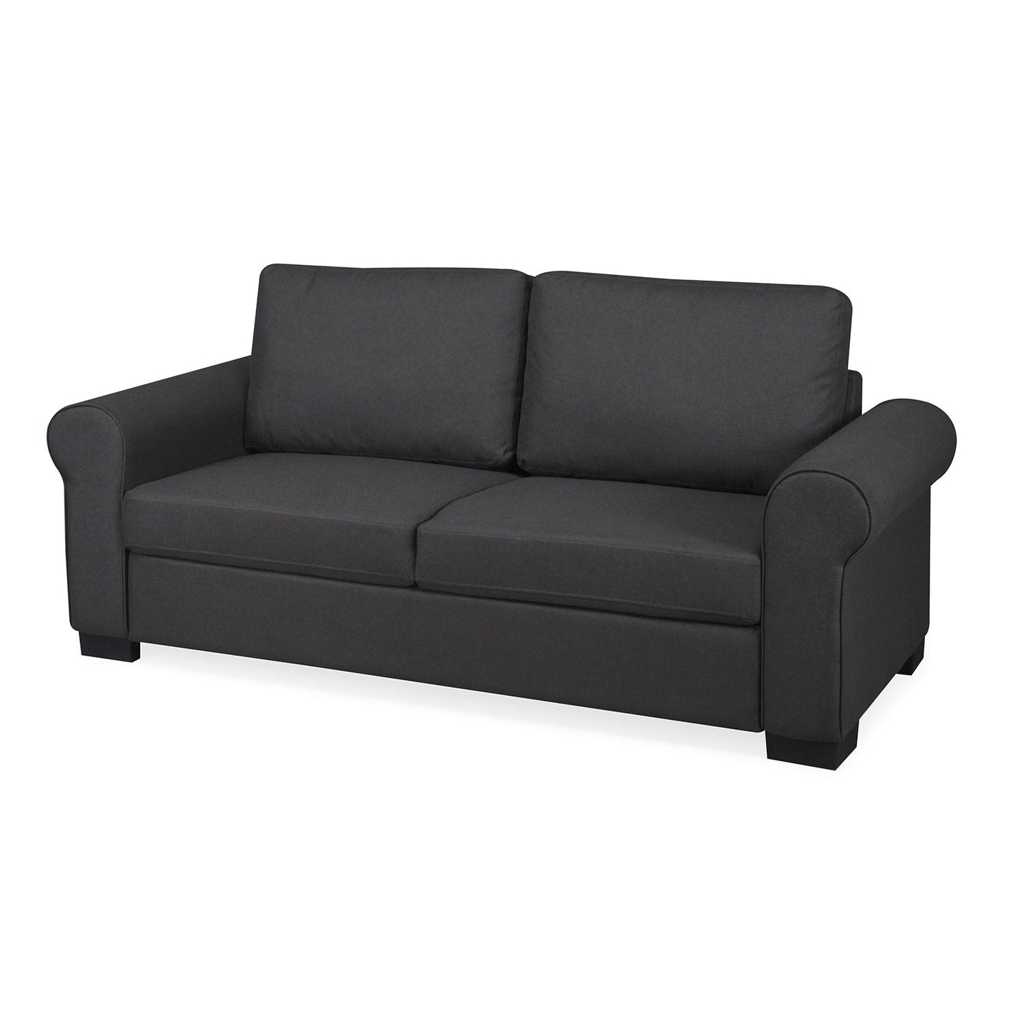 Nilkamal Array 3 Seater Bill Arm Sofa (Dark Grey)