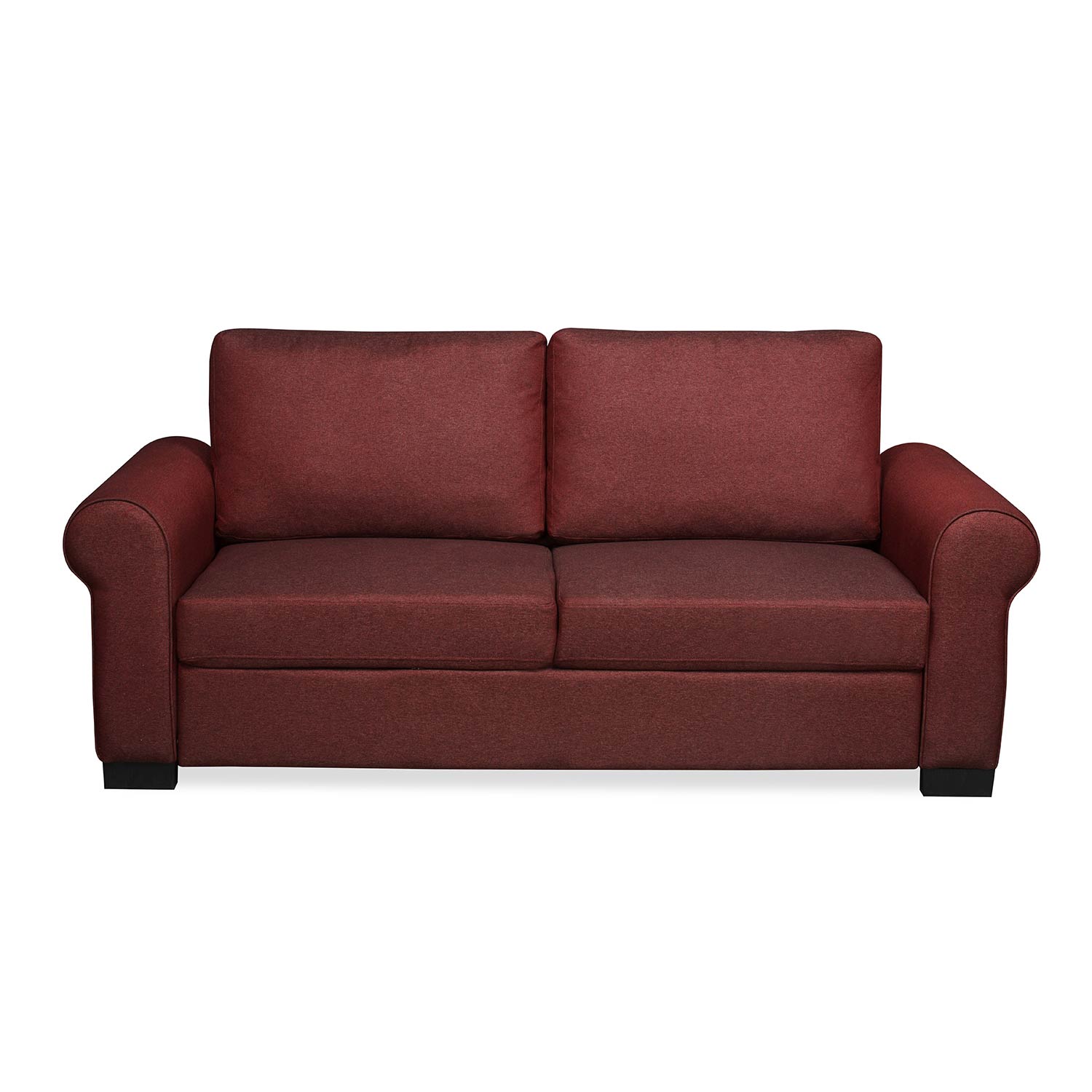 Nilkamal Array 3 Seater Bill Arm Sofa (Maroon)