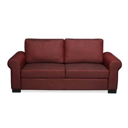 Nilkamal Array 3 Seater Bill Arm Sofa (Maroon)