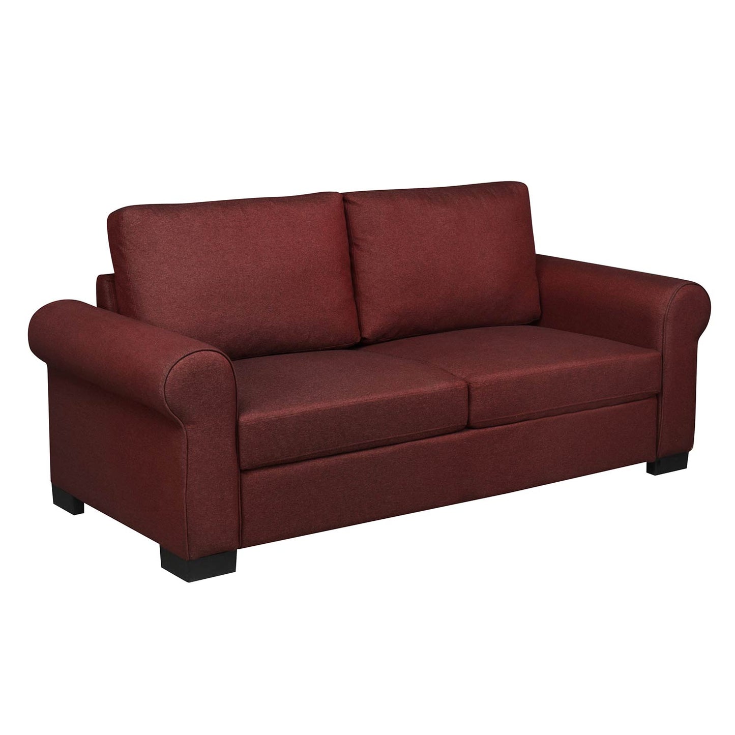 Nilkamal Array 3 Seater Bill Arm Sofa (Maroon)
