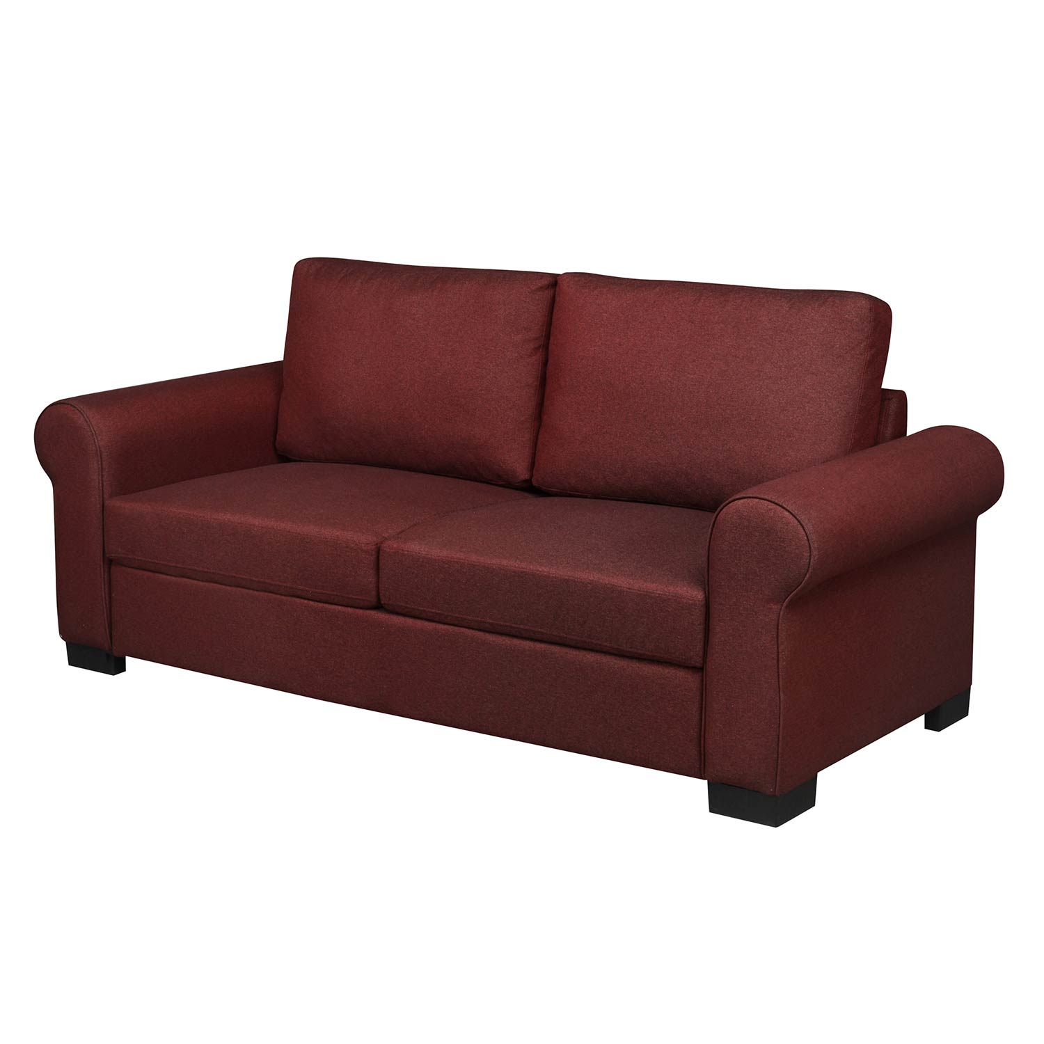 Nilkamal Array 3 Seater Bill Arm Sofa (Maroon)