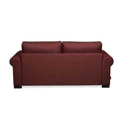 Nilkamal Array 3 Seater Bill Arm Sofa (Maroon)