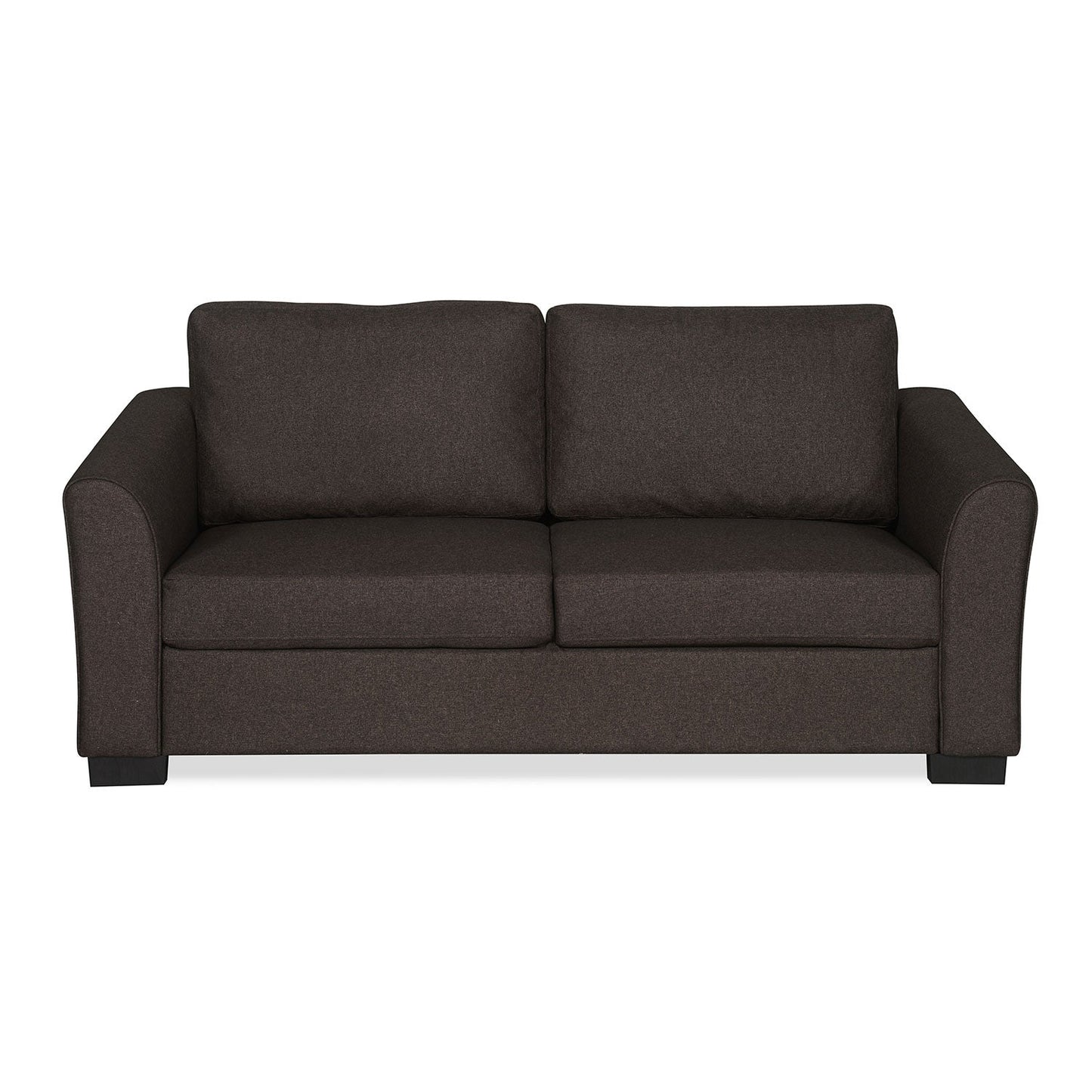 Nilkamal Array 3 Seater Mike Arm Sofa (Dark Brown)