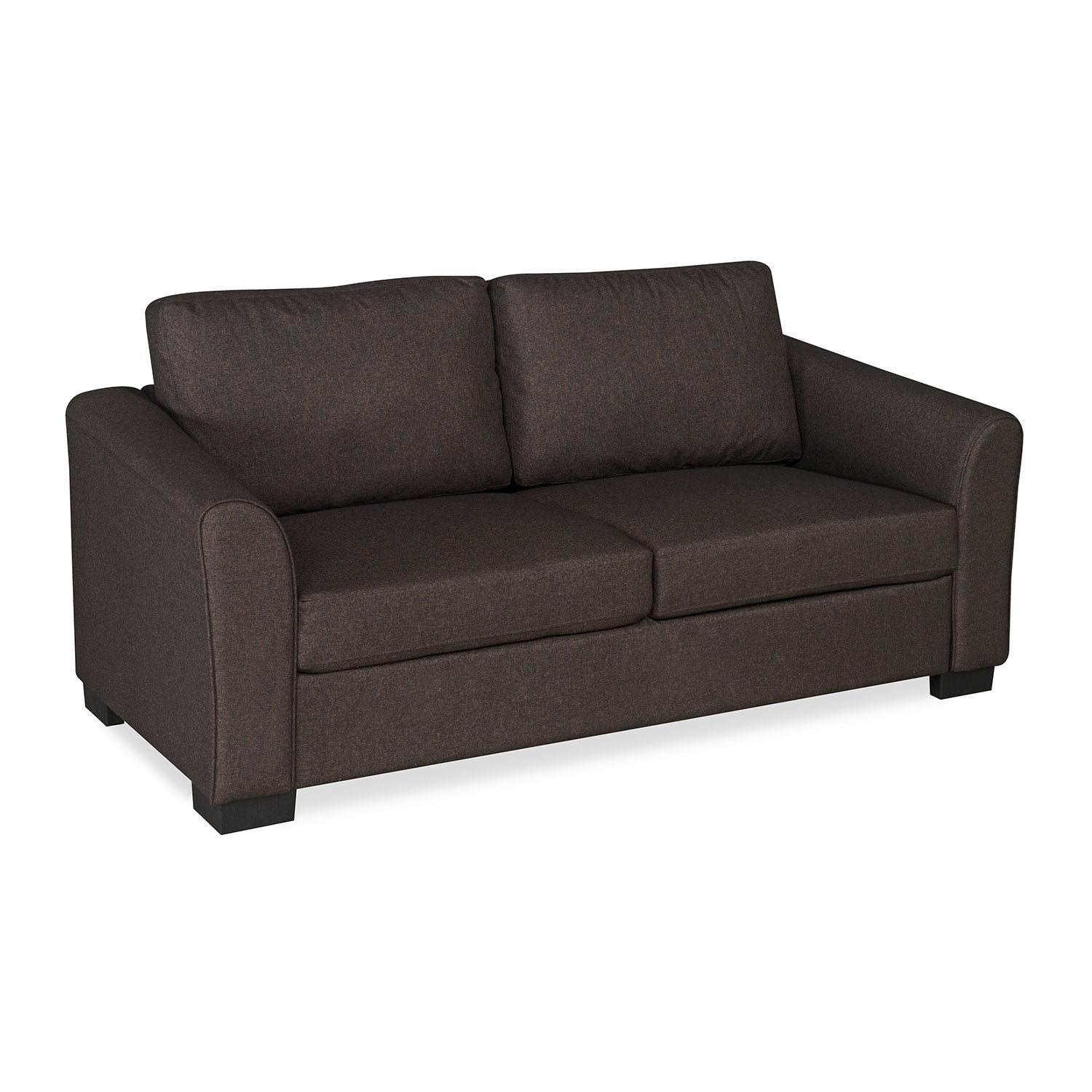 Nilkamal Array 3 Seater Mike Arm Sofa (Dark Brown)