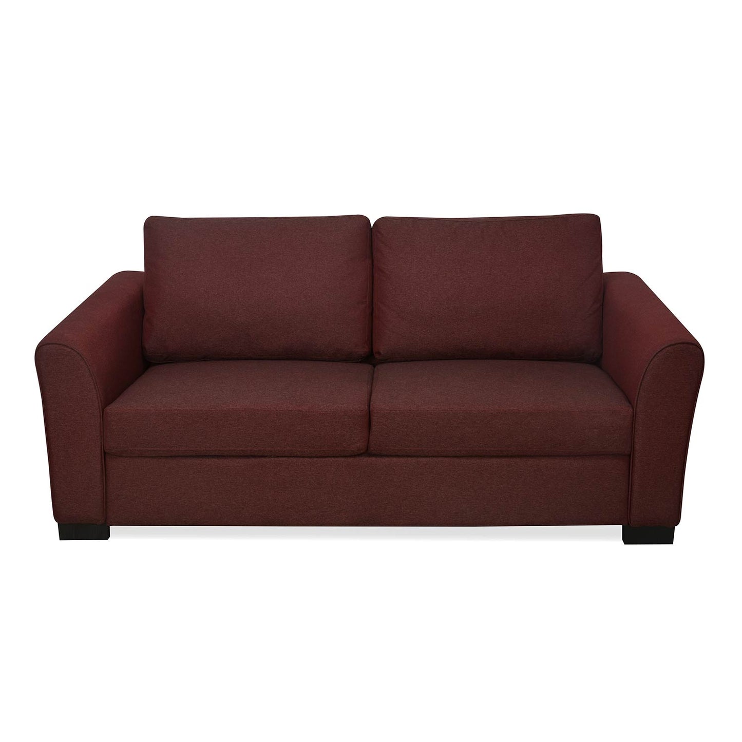 Nilkamal Array 3 Seater Mike Arm Sofa (Maroon)