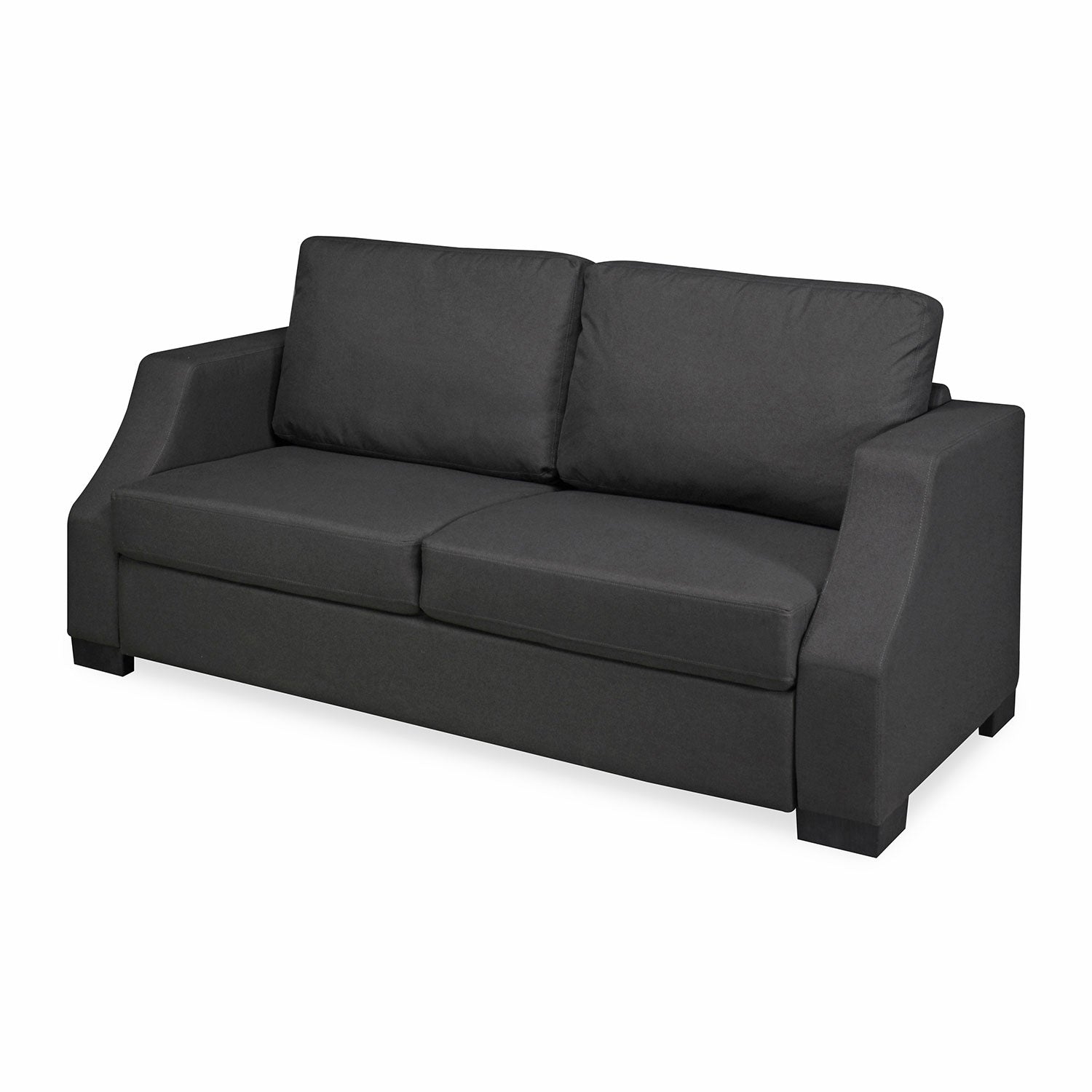 Nilkamal Array 3 Seater Rick Arm Sofa (Dark Grey)