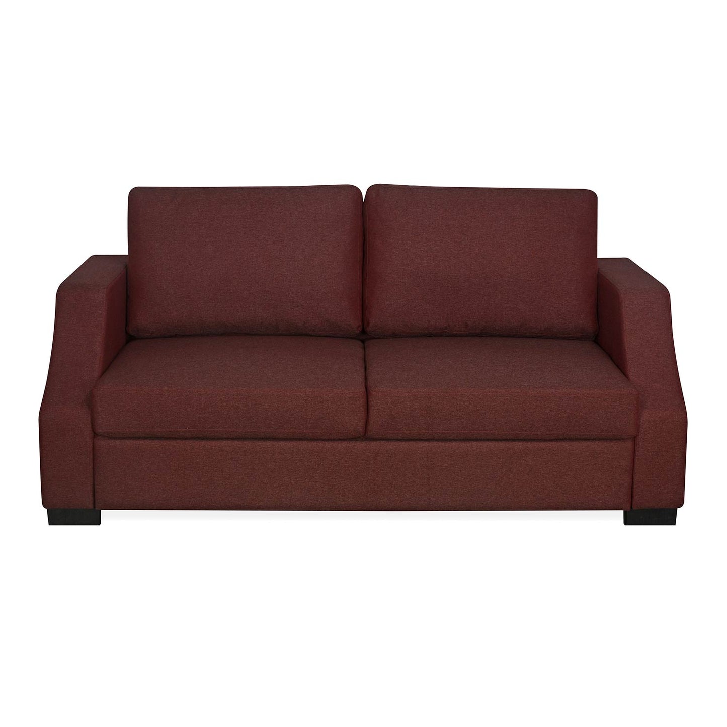 Nilkamal Array 3 Seater Rick Arm Sofa (Maroon)
