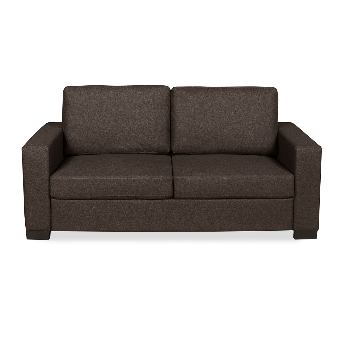 Nilkamal Array 3 Seater Ron Arm Sofa (Dark Brown)