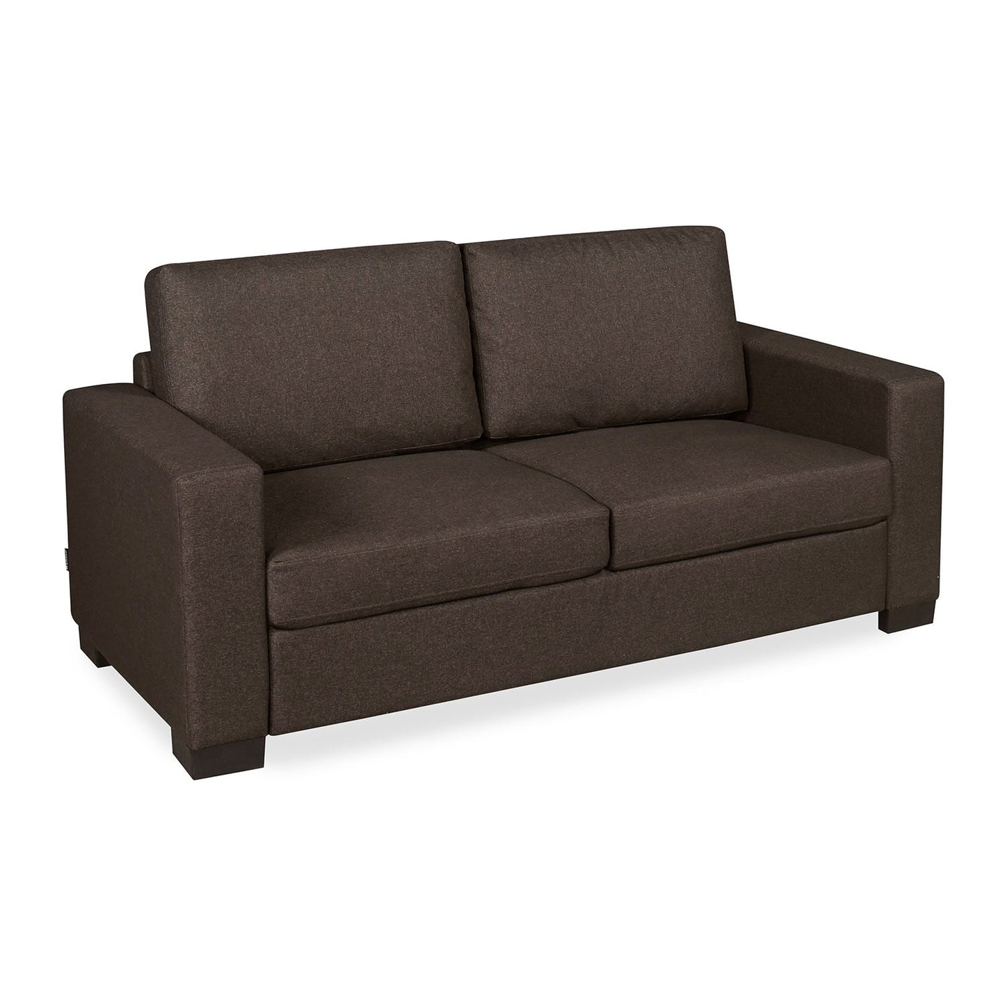 Nilkamal Array 3 Seater Ron Arm Sofa (Dark Brown)