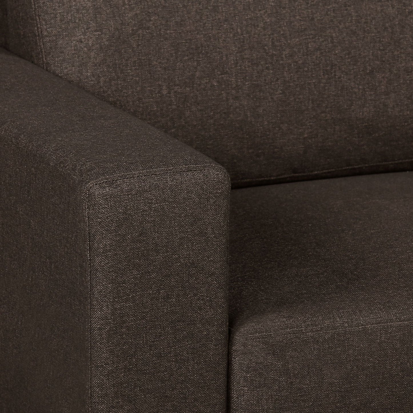 Nilkamal Array 3 Seater Ron Arm Sofa (Dark Brown)