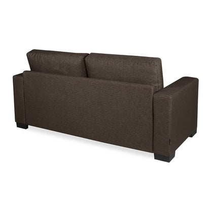 Nilkamal Array 3 Seater Ron Arm Sofa (Dark Brown)